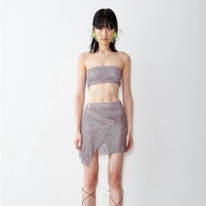 Poster Girl Rhinestoned Brooke Bra in Aperol Spritz